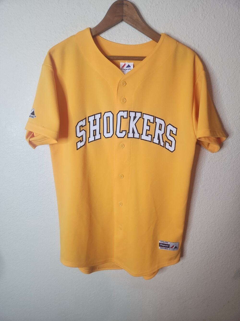 Vintage Wichita State Shockers Baseball Jersey XL Majestic USA Made Stitched
